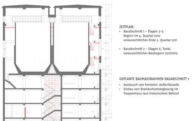 Schnitt Umbau Turm