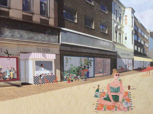 Stadtstrand-Zukunftsstadt